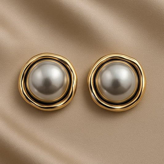 Elegant Black Pearl Earrings